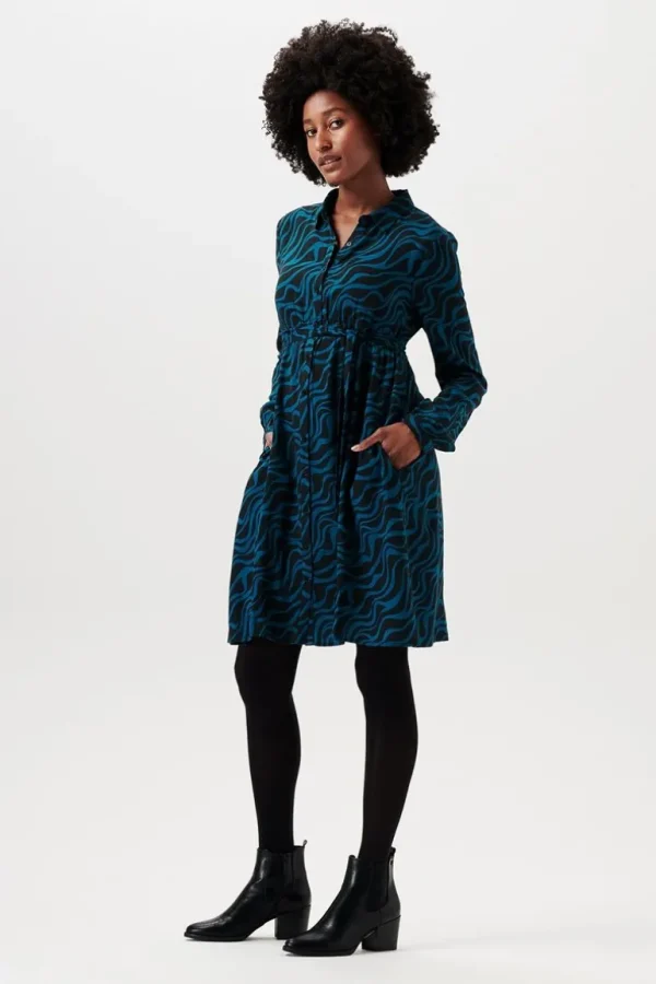 Noppies Jurken | Jurken<Jurk Met Voedingsfunctie - Blue Coral