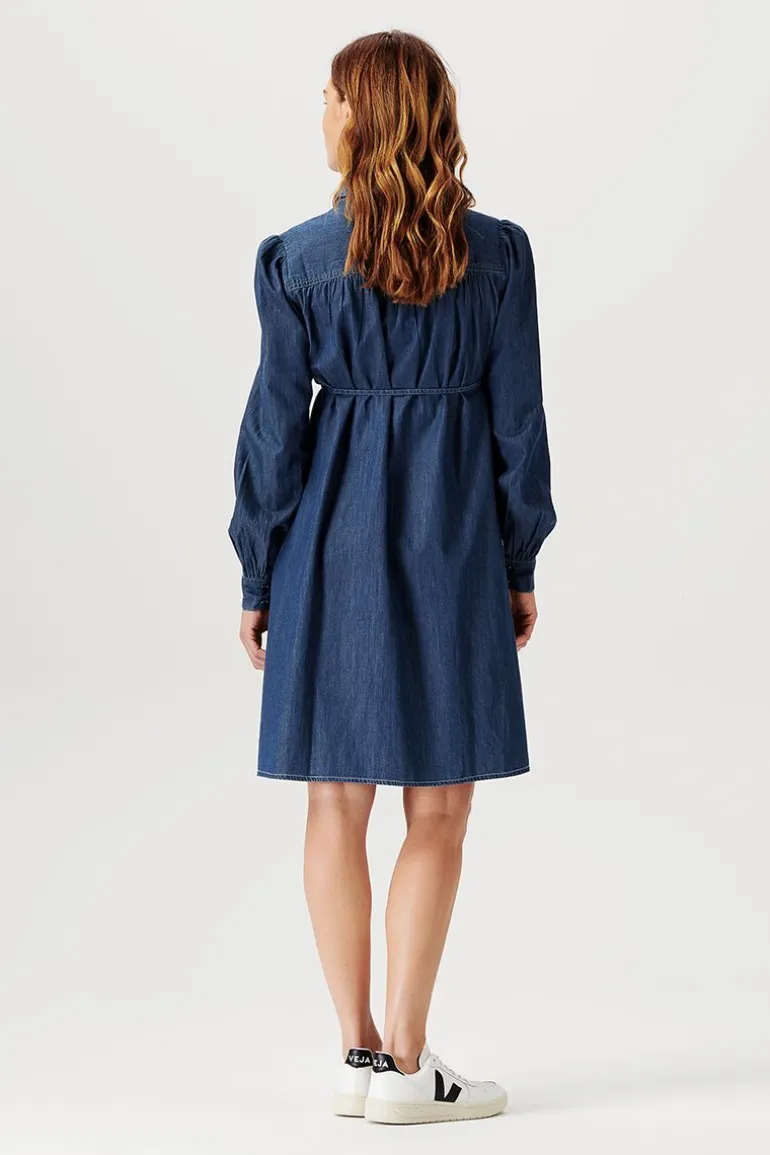 jurk_met_voedingsfunctie__8-105.webp Noppies Jurken | Jurken<Jurk Met Voedingsfunctie Oberlin - Vintage Blue