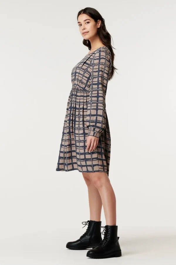 Noppies Jurken | Jurken<Jurk Met Voedingsfunctie - Taupe Grey