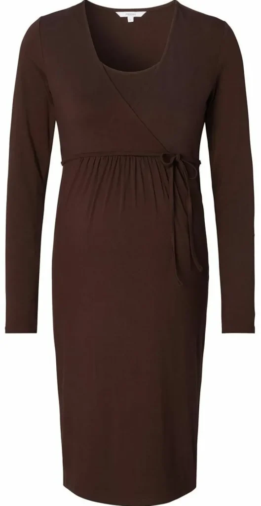 Noppies Jurken | Jurken<Jurk Met Voedingsfunctie Gaja Nursing Bi-stretch Dress - Coffee Bean