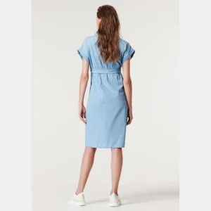 Noppies Jurken | Jurken<Jurk Met Voedingsfunctie Tencel - Light Blue