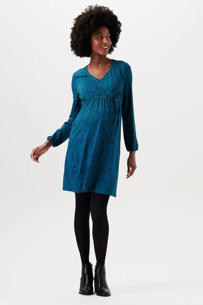 jurk_met_voedingsfunctie__8-133.webp Noppies Jurken | Jurken<Jurk Met Voedingsfunctie - Blue Coral
