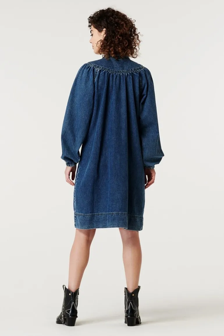 jurk_met_voedingsfunctie__9-161.webp Noppies Jurken | Jurken<Jurk Met Voedingsfunctie Bowes - Blue Denim