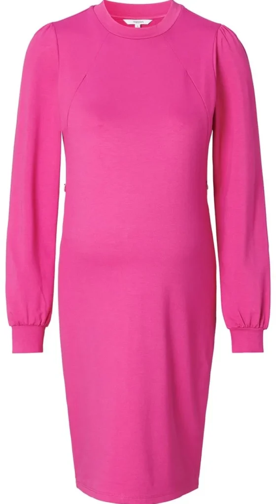 Noppies Jurken | Jurken<Jurk Met Voedingsfunctie Pinole - Fuchsia Red