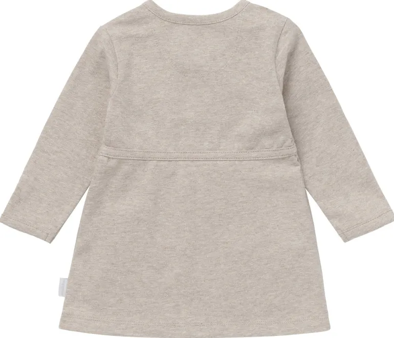 jurk_nevada__taupe_melang_1.webp Noppies Jurken | Basics<Jurk Nevada - Taupe Melange