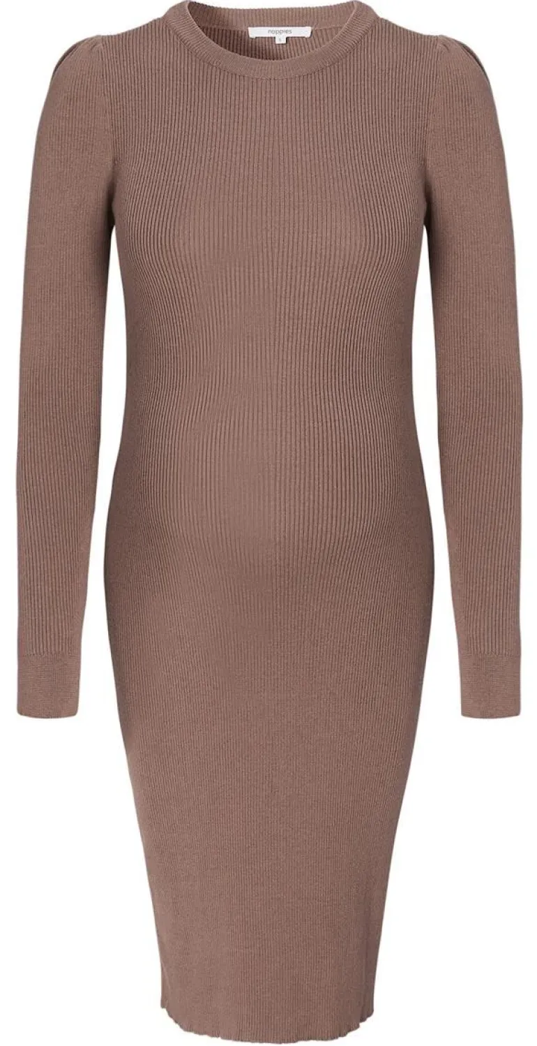 jurk_vena__deep_taupe_2.webp Noppies Jurken<Jurk Vena - Deep Taupe