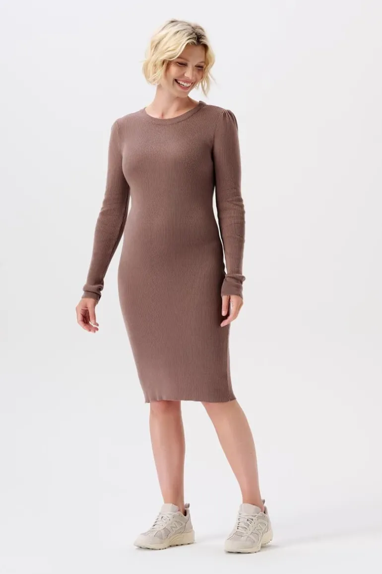 jurk_vena__deep_taupe_6.webp Noppies Jurken<Jurk Vena - Deep Taupe