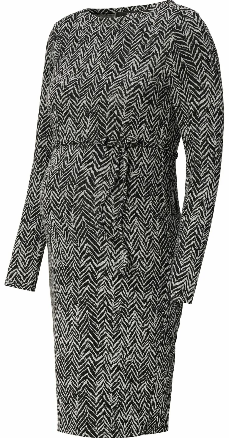 jurk_vprint__grey_melange_7.webp Noppies Jurken<Jurk V-print - Grey Melange