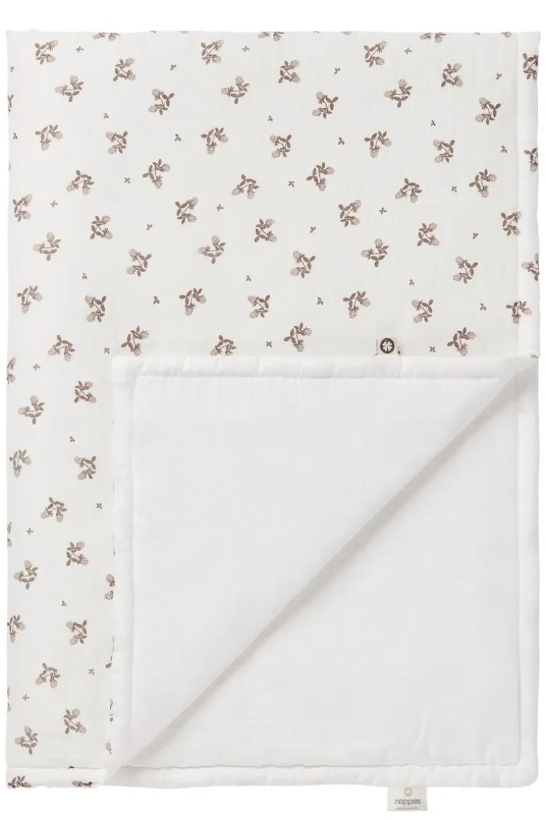 ledikant_deken_blooming_c_8-1.webp Noppies Dekens | Babykamer<Ledikant Deken Blooming Clover 100x140 Cm - Jet Stream