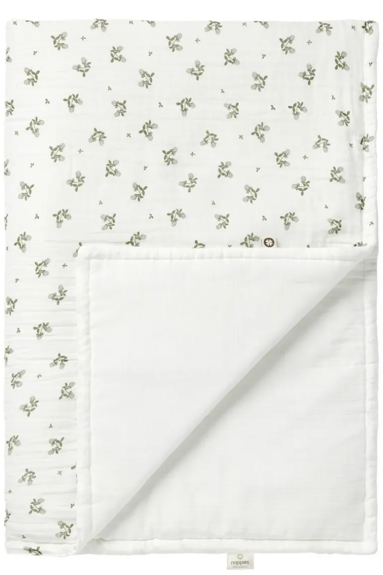 ledikant_deken_blooming_c_8.webp Noppies Dekens | Babykamer<Ledikant Deken Blooming Clover 100x140 Cm - Beetle