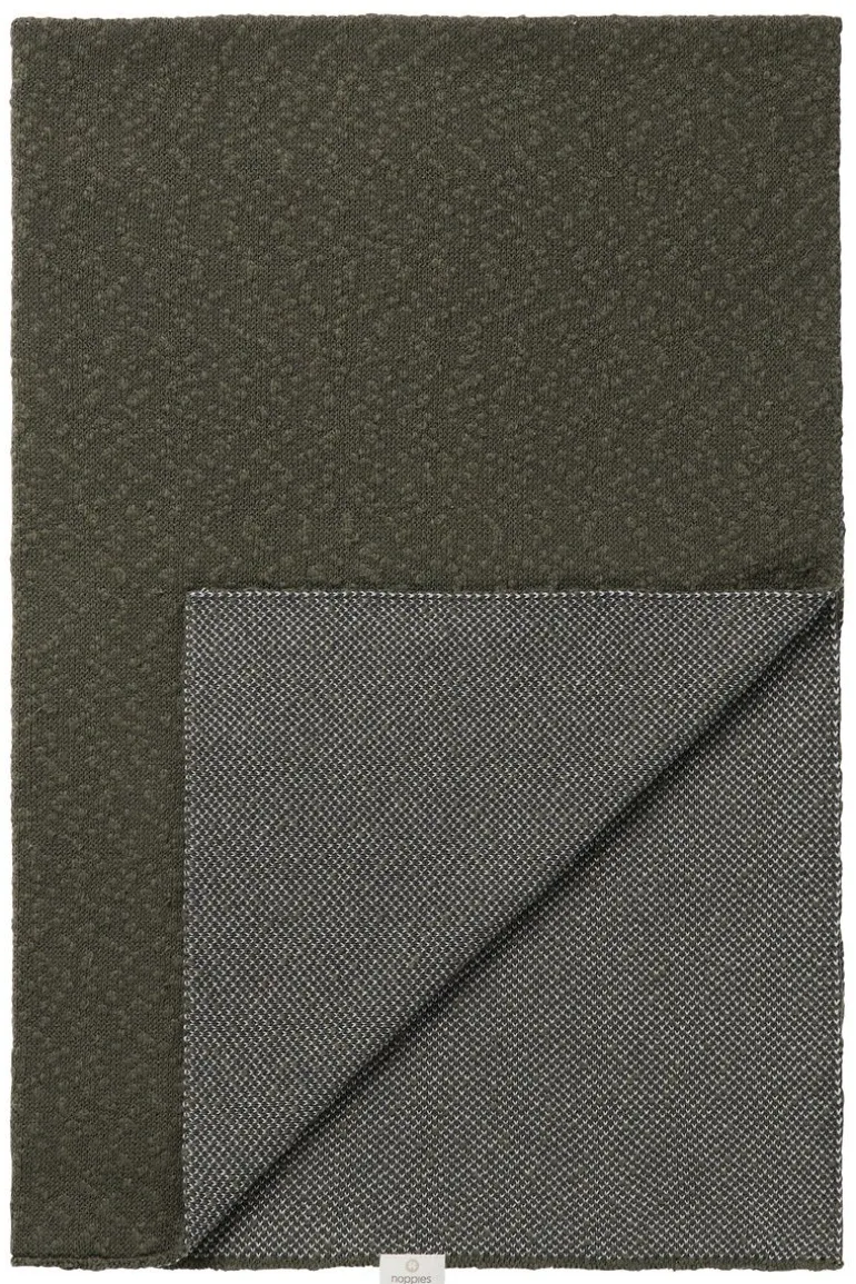 ledikant_deken_melange_kn_11.webp Noppies Dekens | Babykamer<Ledikant Deken Melange Knit 100x140 Cm - Beetle