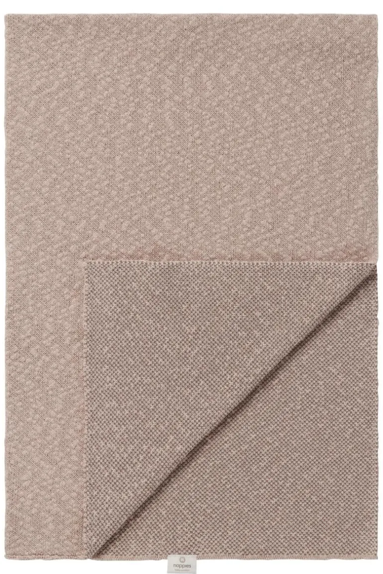 ledikant_deken_melange_kn_3-2.webp Noppies Dekens | Babykamer<Ledikant Deken Melange Knit 100x140 Cm - Oxford Tan
