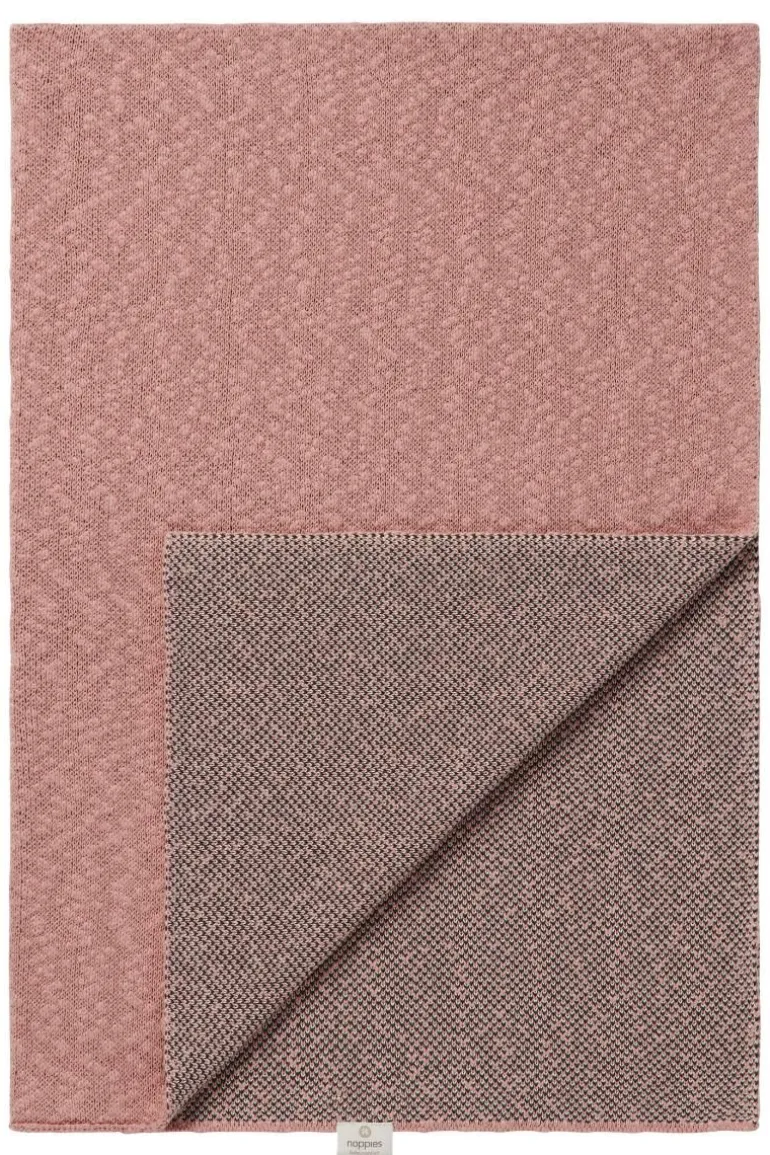 ledikant_deken_melange_kn_4-1.webp Noppies Dekens | Babykamer<Ledikant Deken Melange Knit 100x140 Cm - Misty Rose