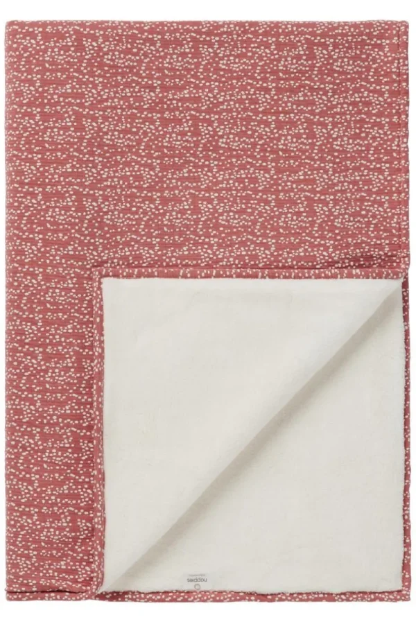 Noppies Dekens | Babykamer<Ledikant Deken Teddy Fancy Dot 100x140 Cm - Brick Dust