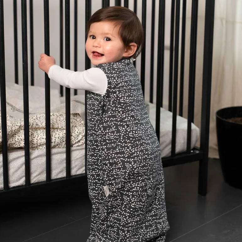 ledikant_deken_teddy_fanc_17.webp Noppies Dekens | Babykamer<Ledikant Deken Teddy Fancy Dot 100x140 Cm - Jet Stream