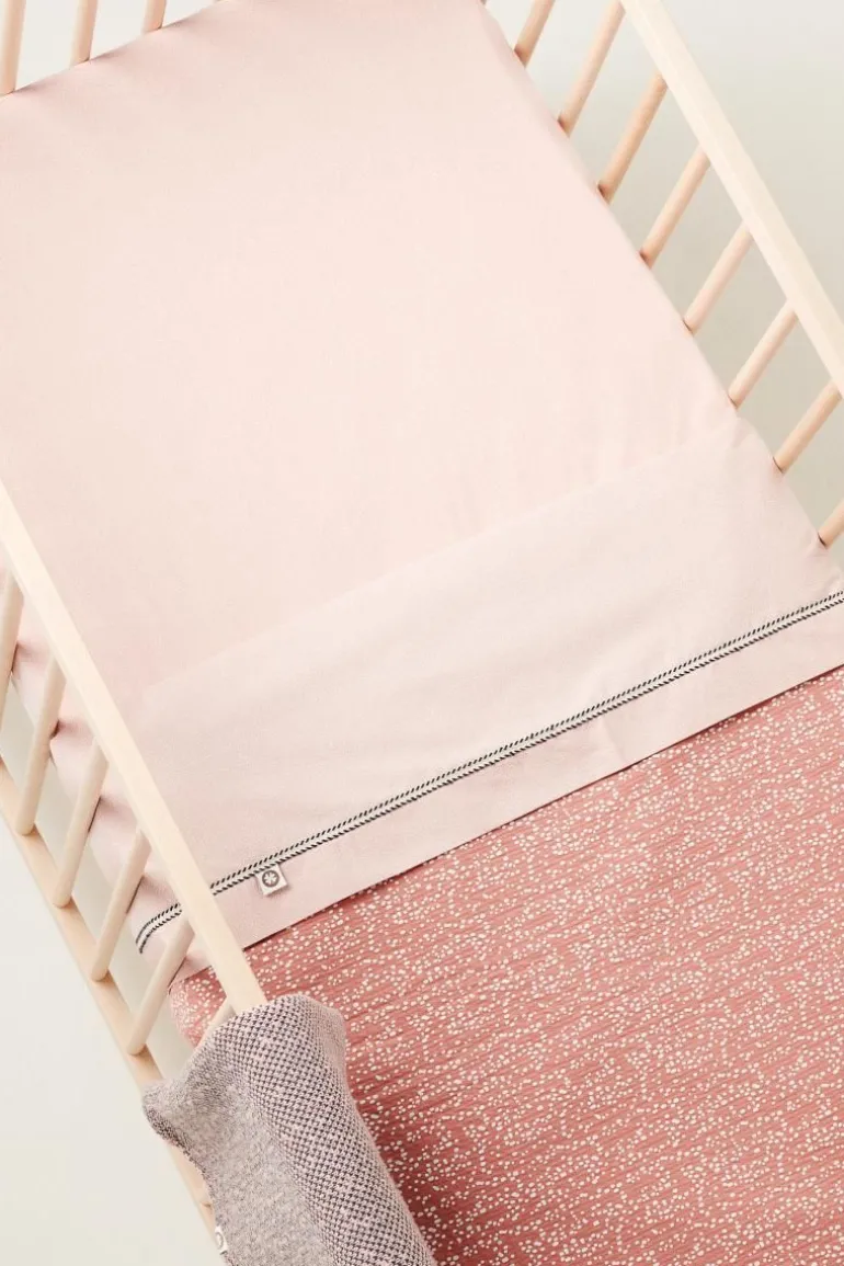 ledikant_deken_teddy_fanc_7.webp Noppies Dekens | Babykamer<Ledikant Deken Teddy Fancy Dot 100x140 Cm - Brick Dust
