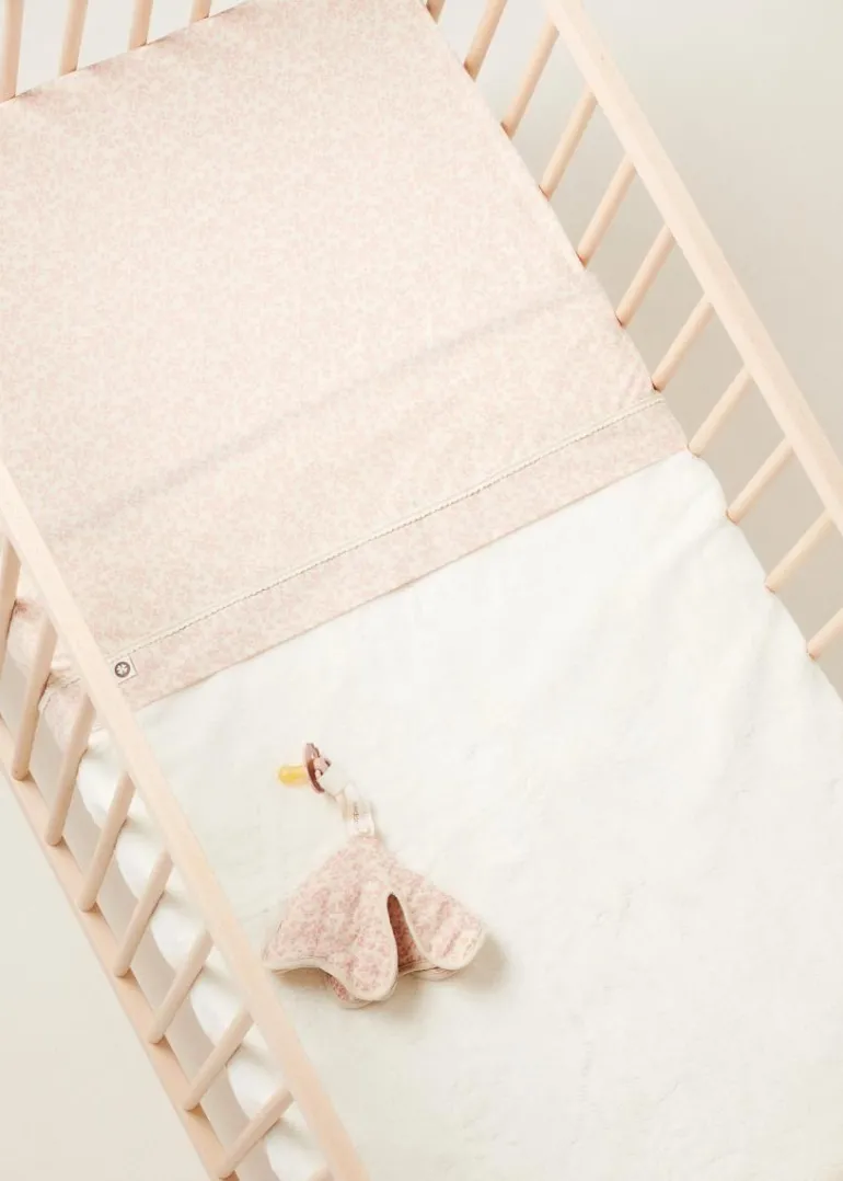 ledikant_deken_teddy_fanc_8.webp Noppies Dekens | Babykamer<Ledikant Deken Teddy Fancy Dot 100x140 Cm - Brick Dust