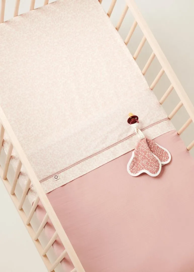 ledikant_hoeslaken_botani_7.webp Noppies Hoeslakens | Babykamer<Ledikant Hoeslaken Botanical - Misty Rose