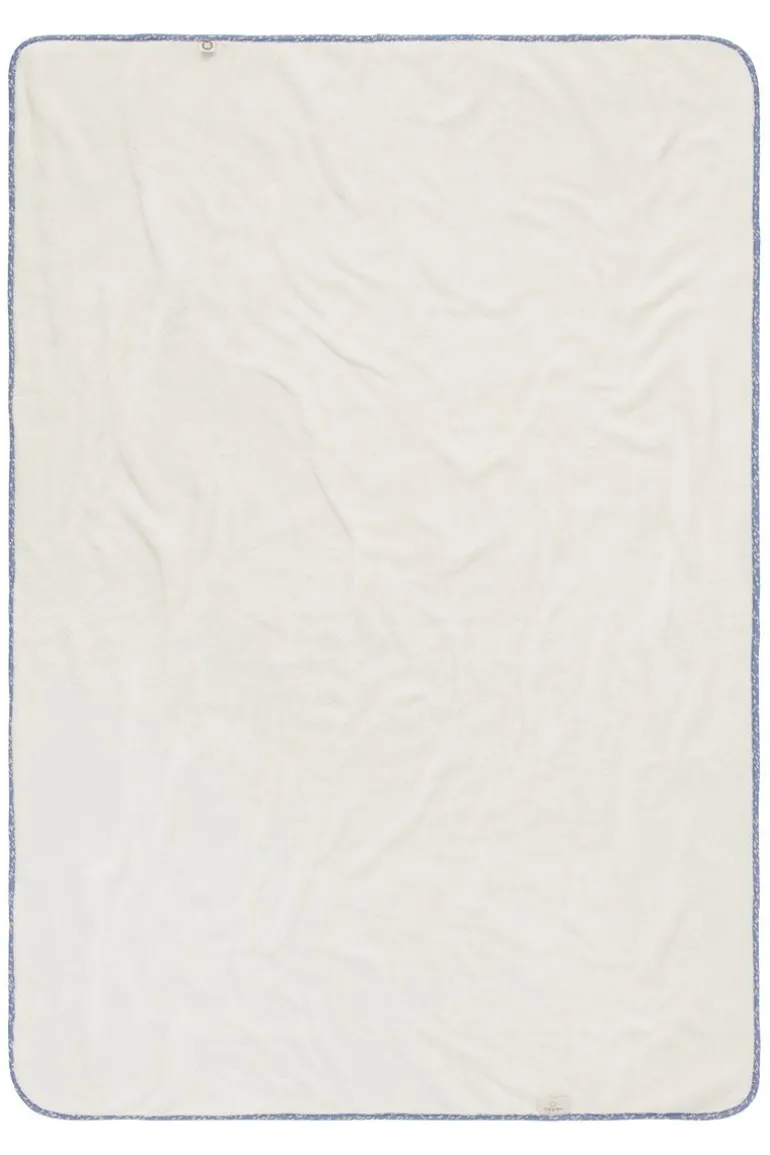ledikant_laken_teddy_fanc_6.webp Noppies Lakens | Babykamer<Ledikant Laken Teddy Fancy Dot Cot Blanket - Colony Blue