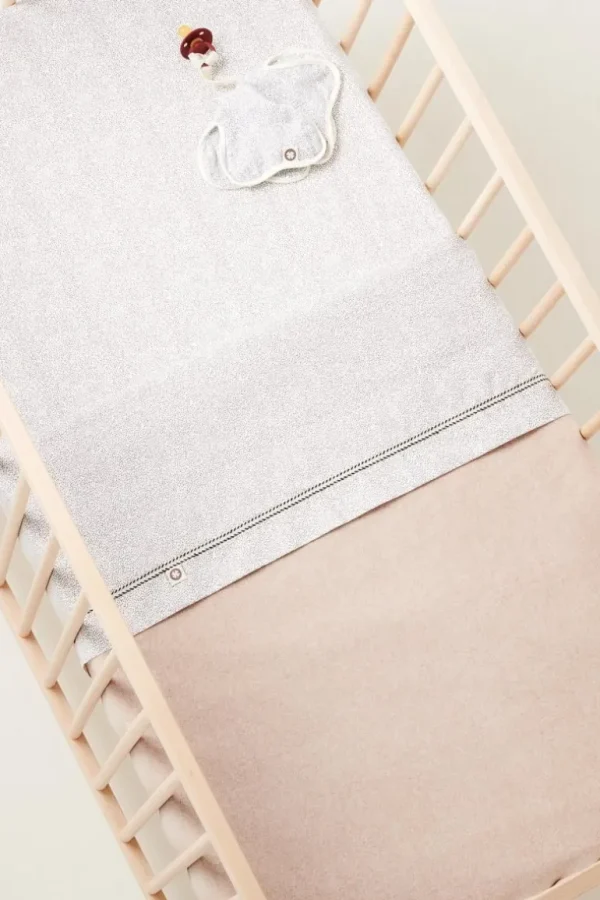 Noppies Lakens | Babykamer<Ledikant Laken Tiny Dot 110x140 Cm - Jet Stream