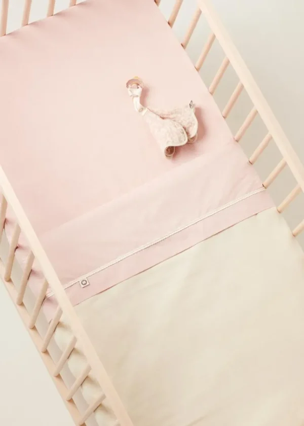 Noppies Lakens | Babykamer<Ledikant Laken Tiny Dot 110x140 Cm - Misty Rose