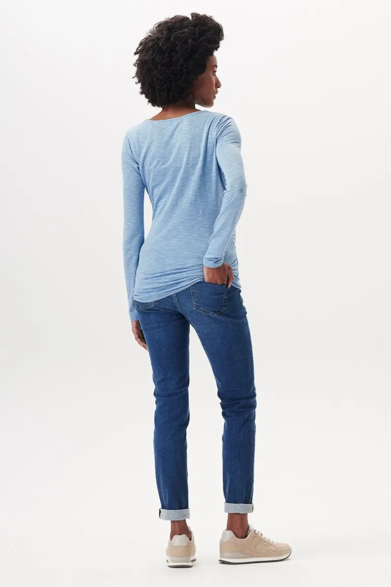 longsleeve__blue_1.webp Noppies Shirts | Shirts<Longsleeve - Blue