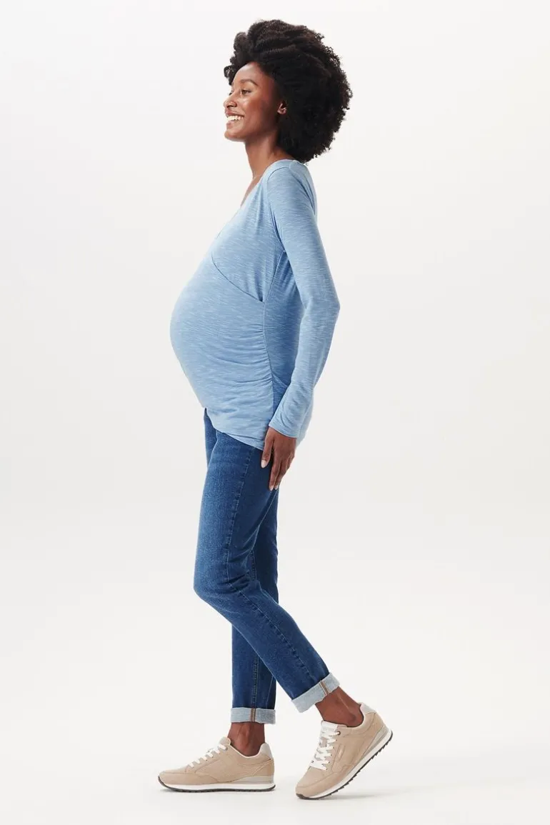 longsleeve__blue_13.webp Noppies Shirts | Shirts<Longsleeve - Blue