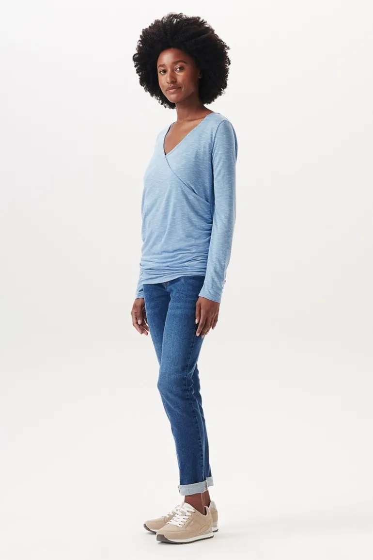 longsleeve__blue_7.webp Noppies Shirts | Shirts<Longsleeve - Blue