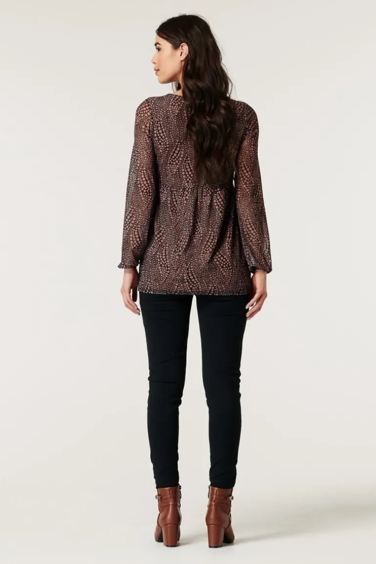 longsleeve__brown_6.webp Noppies Shirts | Shirts<Longsleeve - Brown