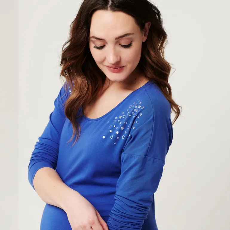 longsleeve__electric_blue_3.webp Noppies Shirts<Longsleeve - Electric Blue