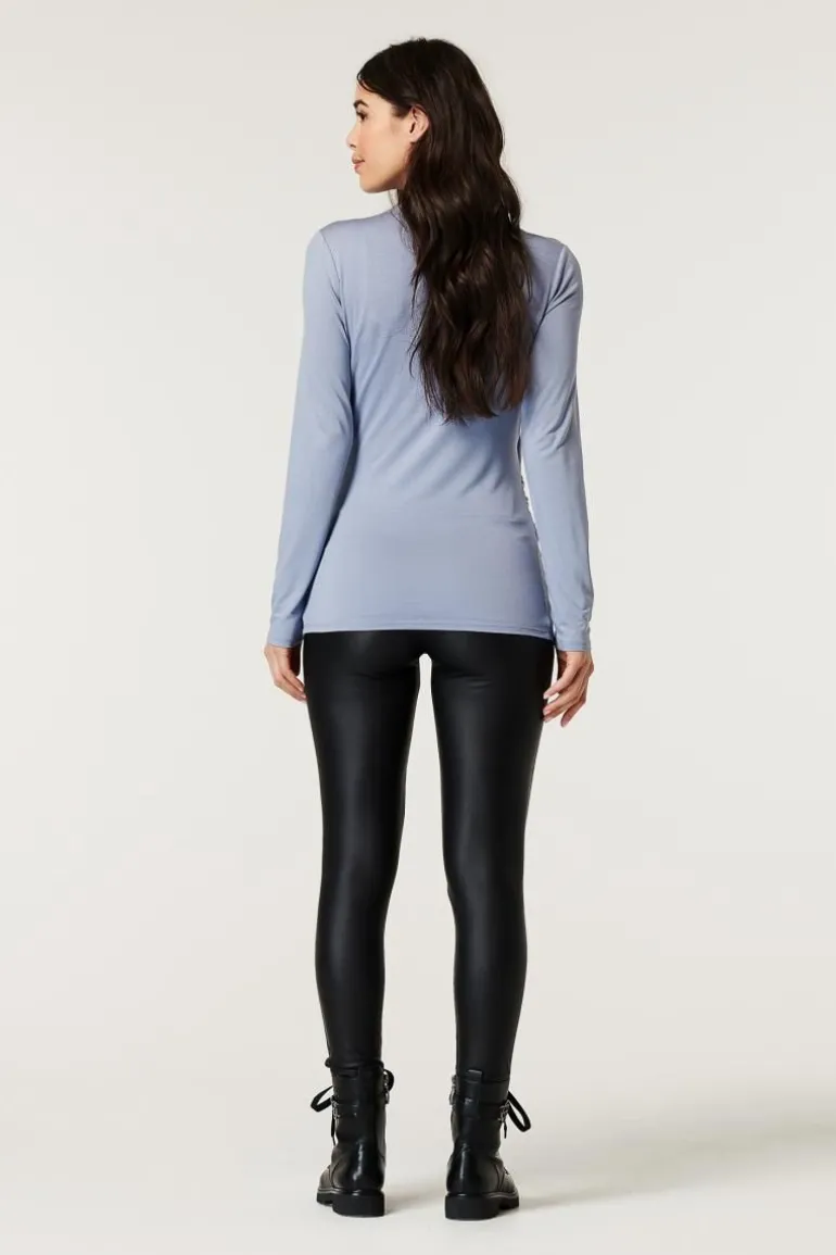 longsleeve__grey_blue_1.webp Noppies Shirts | Shirts<Longsleeve - Grey Blue