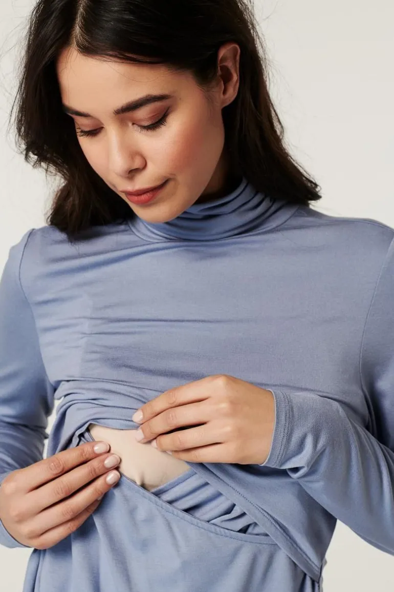 longsleeve__grey_blue_14.webp Noppies Shirts | Shirts<Longsleeve - Grey Blue