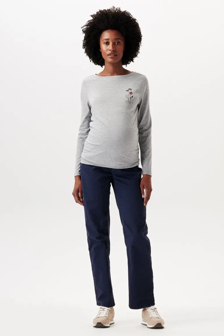 longsleeve__medium_grey_0.webp Noppies Shirts<Longsleeve - Medium Grey