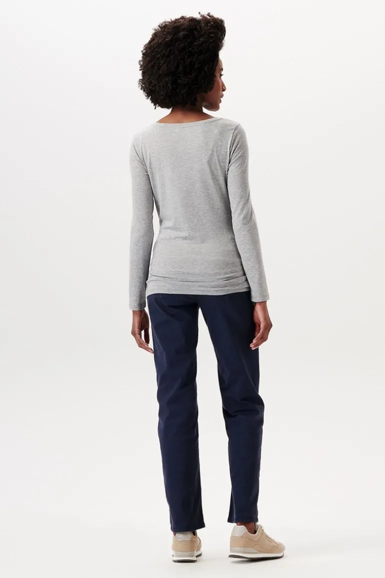 longsleeve__medium_grey_1.webp Noppies Shirts<Longsleeve - Medium Grey