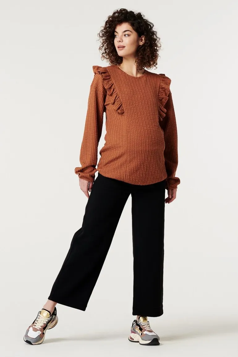 longsleeve_abby__mocha_bi_7.webp Noppies Shirts<Longsleeve Abby - Mocha Bisque