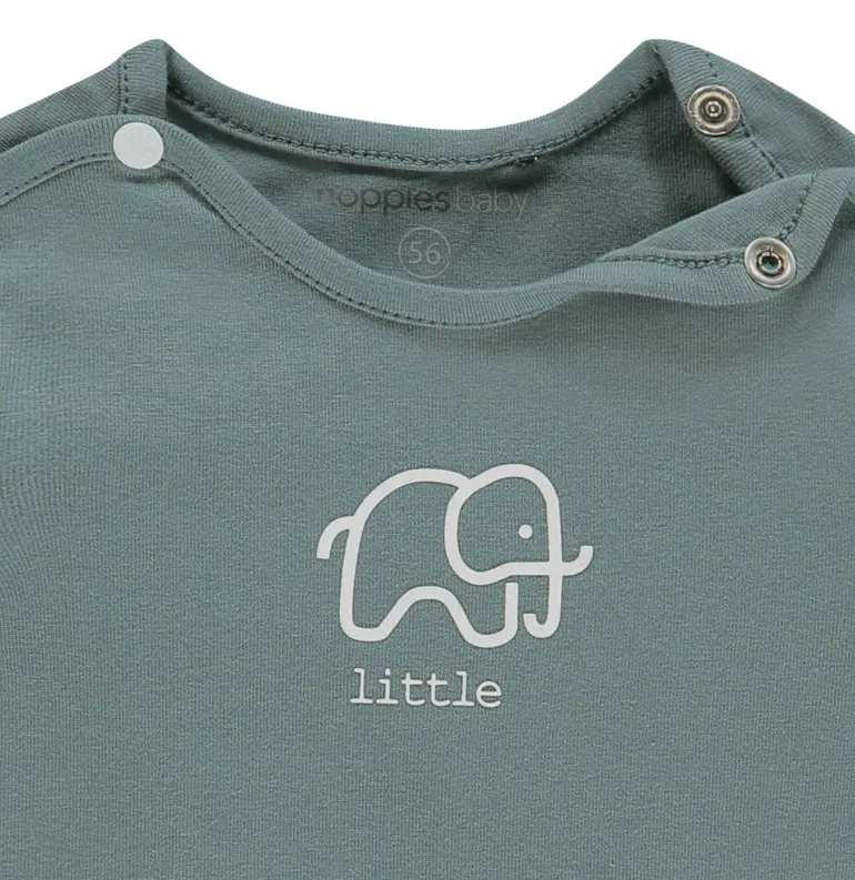 longsleeve_amanda__dark_g_7.webp Noppies Shirts | Basics<Longsleeve Amanda - Dark Green