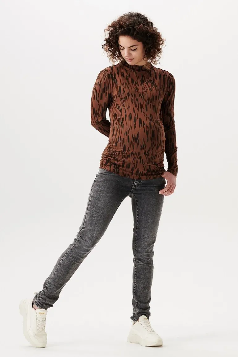 longsleeve_askern__brunet_0.webp Noppies Shirts<Longsleeve Askern - Brunette