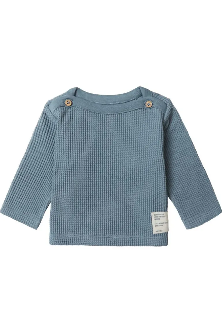 longsleeve_benson__blue_m_0.webp Noppies Shirts<Longsleeve Benson - Blue Mirage