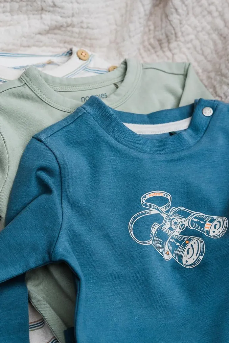 longsleeve_biscoe__blue_m_3.webp Noppies Shirts<Longsleeve Biscoe - Blue Mirage