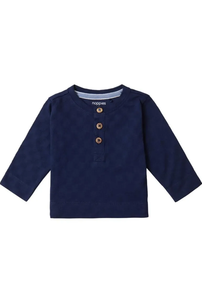 longsleeve_bradley__peaco_0.webp Noppies Shirts<Longsleeve Bradley - Peacoat