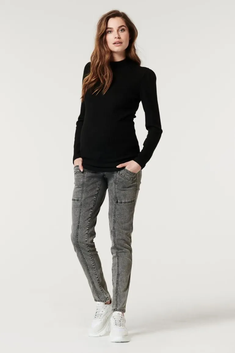 longsleeve_brushed_col__b_0.webp Noppies Shirts<Longsleeve Brushed Col - Black