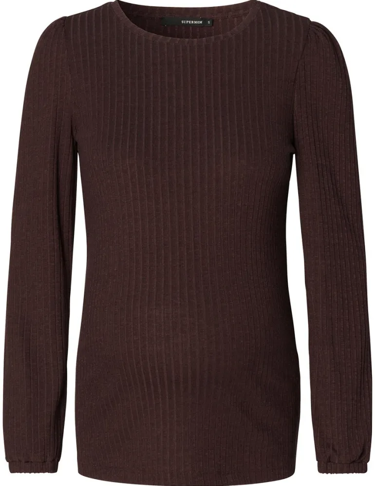 longsleeve_clio__seal_bro_2.webp Noppies Shirts<Longsleeve Clio - Seal Brown