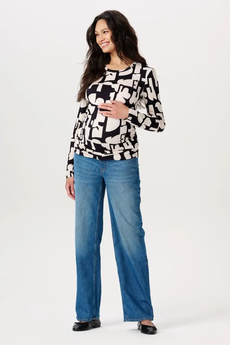 longsleeve_eura__monochro_6.webp Noppies Shirts<Longsleeve Eura - Monochrome All Over Print