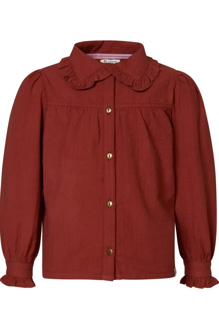 longsleeve_jalai__burnt_h_7.webp Noppies Shirts<Longsleeve Jalai - Burnt Henna
