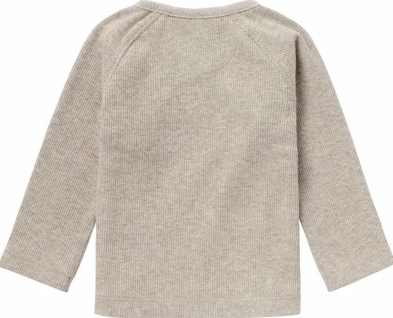 longsleeve_nanyuki__taupe_1.webp Noppies Shirts | Basics<Longsleeve Nanyuki - Taupe Melange