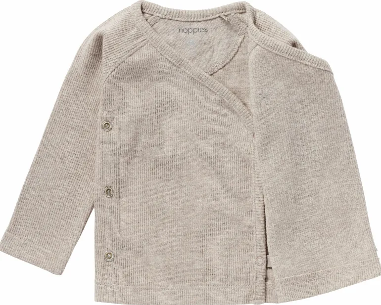 longsleeve_nanyuki__taupe_8.webp Noppies Shirts | Basics<Longsleeve Nanyuki - Taupe Melange