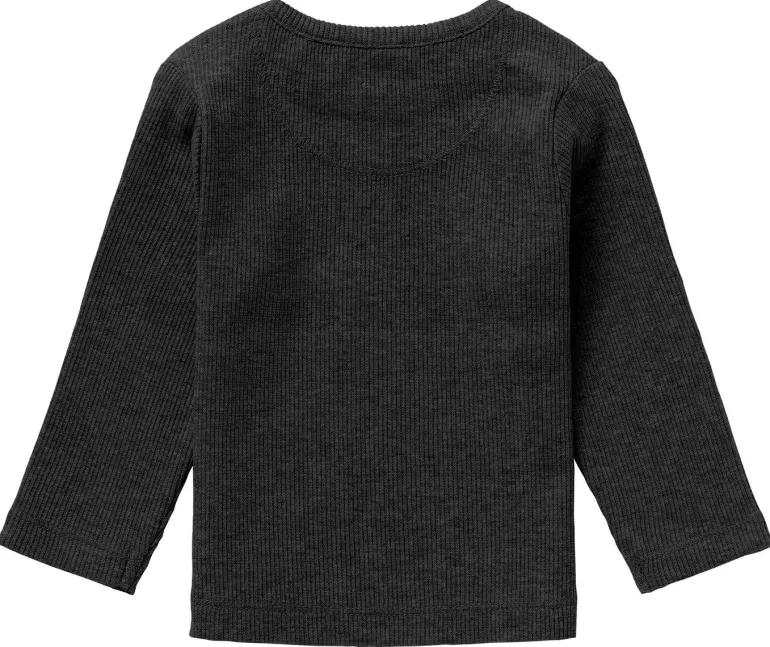 longsleeve_natal__dark_gr_5.webp Noppies Shirts | Basics<Longsleeve Natal - Dark grey melange
