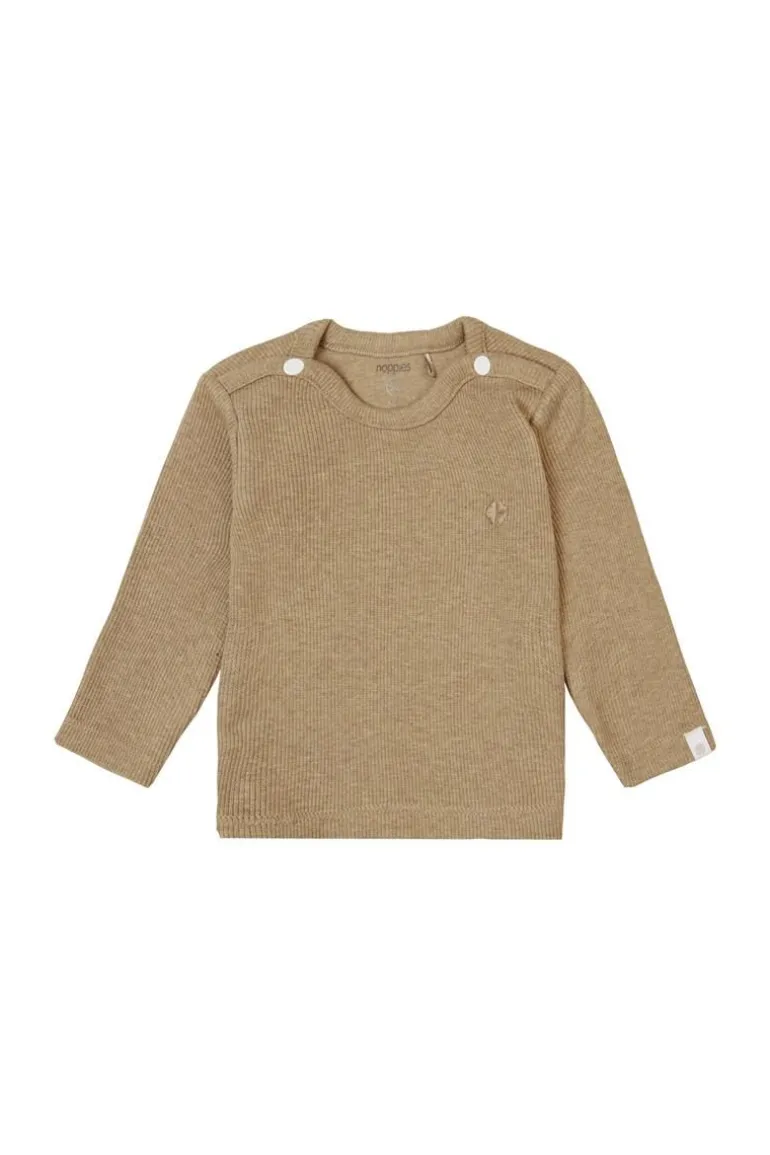 longsleeve_natal__light_g_0.webp Noppies Shirts | Basics<Longsleeve Natal - Light Green Melange