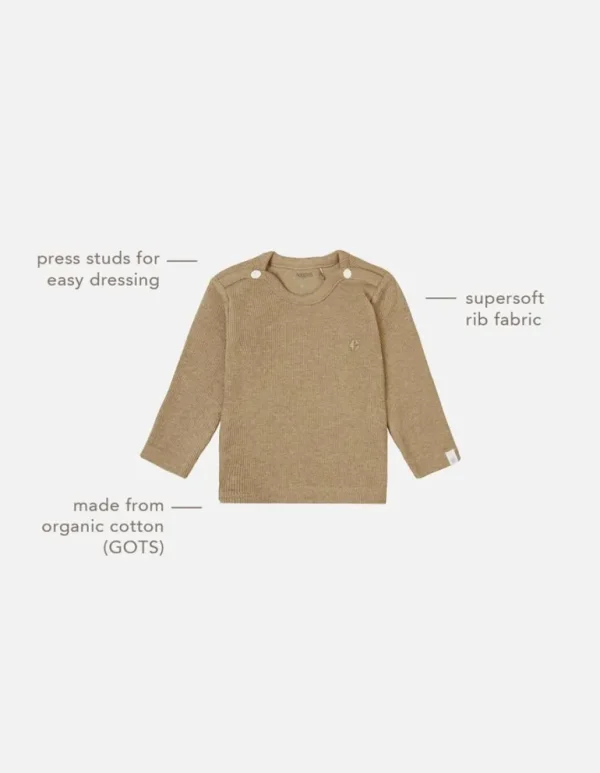 Noppies Shirts | Basics<Longsleeve Natal - Light Green Melange