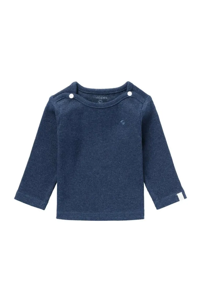 longsleeve_natal__navy_me_0.webp Noppies Shirts | Basics<Longsleeve Natal - Navy Melange